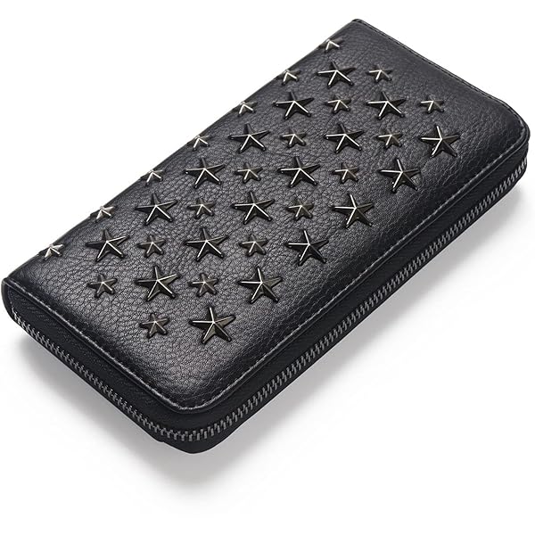 ‪꒰本日限定大幅値下げ꒱ スタッズ　長財布 JIMMY CHOO(ジミーチュウ) スタッズ長財布J000095328001
